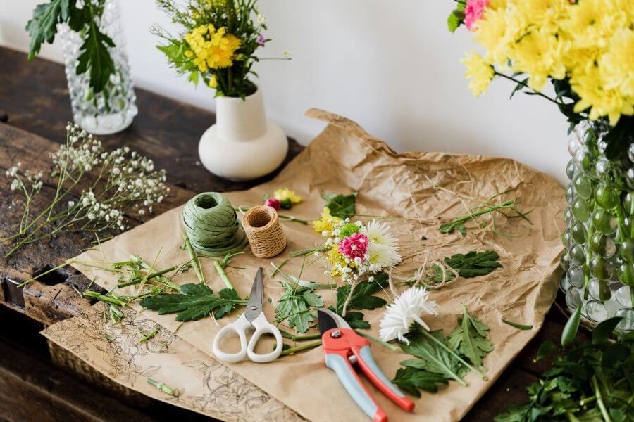 cours d'art floral fleuristerie