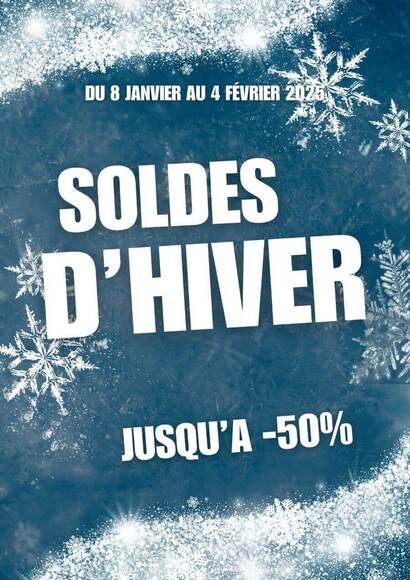 affiche soldes d'hiver